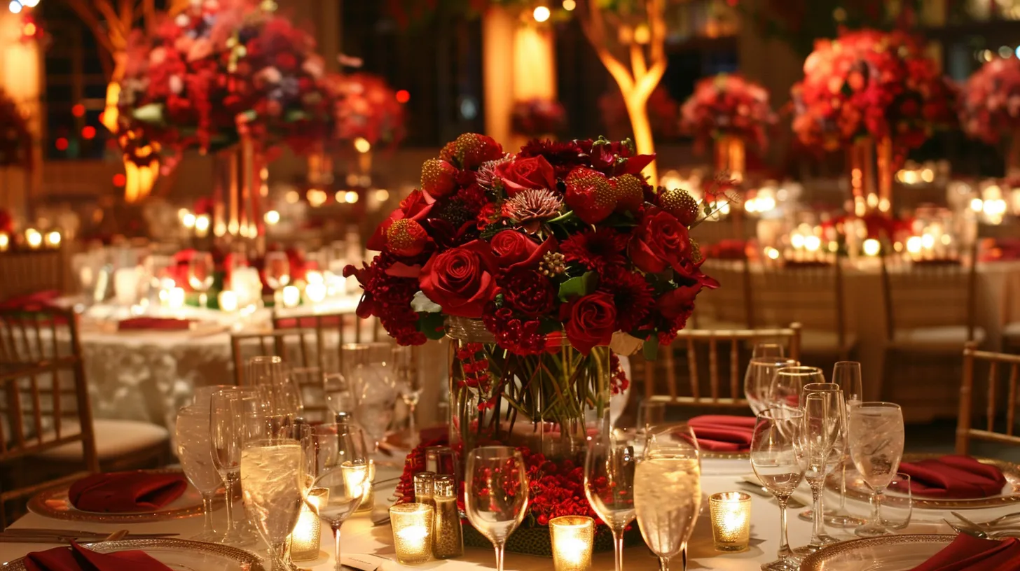 beautiful table setting for a wedding event