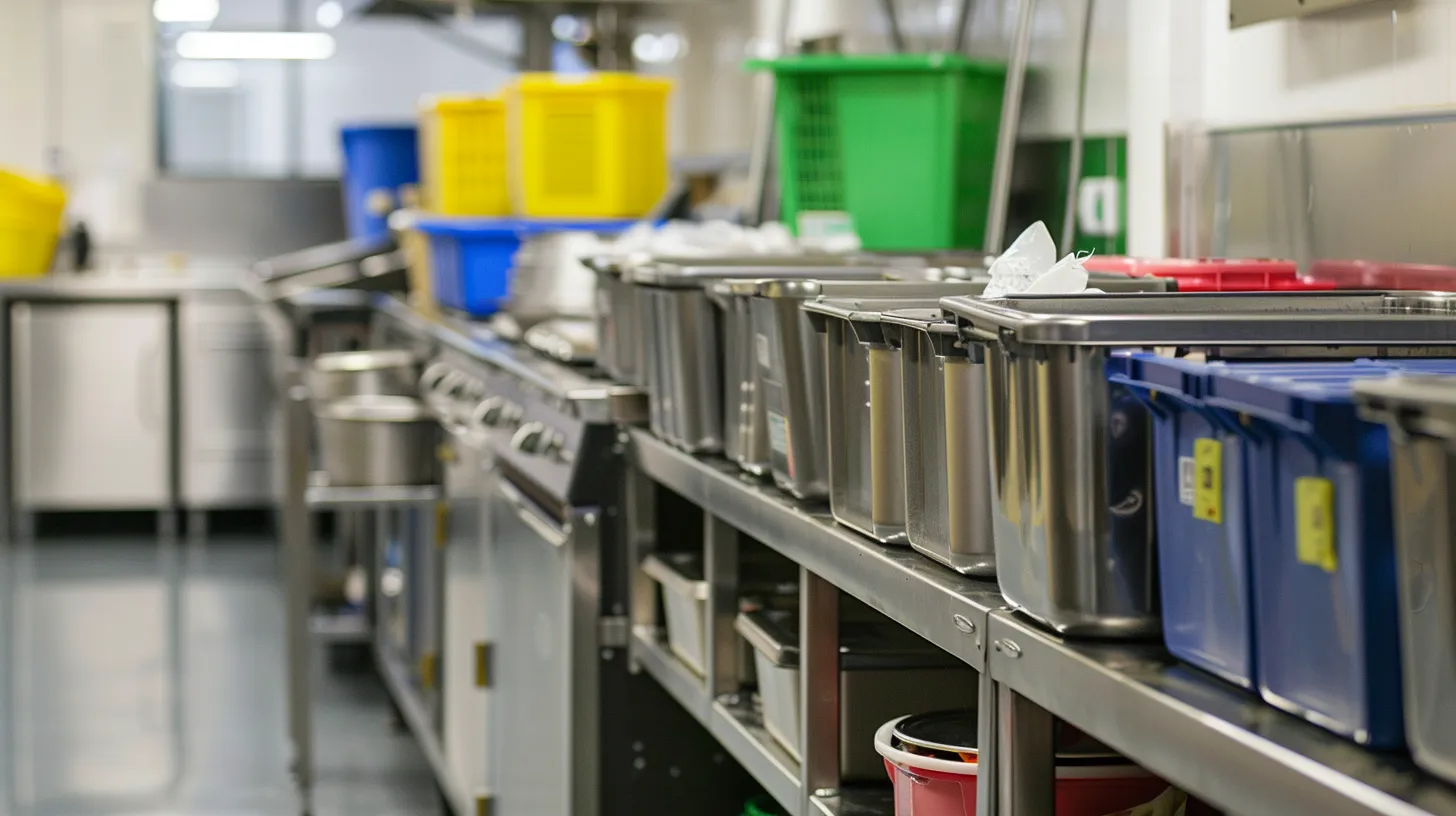 Eco Friendly Catering: Sustainable Practices for Green Events 3 recycling in commercial kitchen for catering events